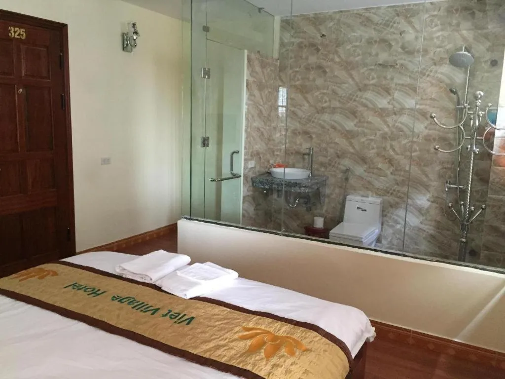 Bed in Viet Village Hotel