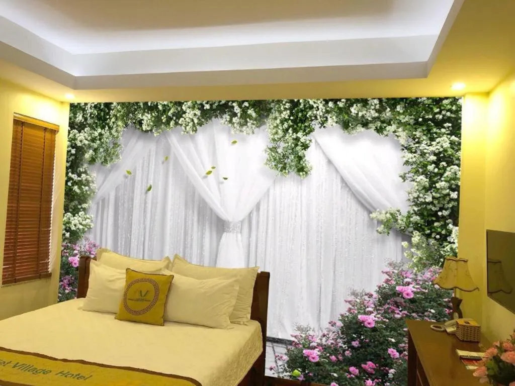 Bed in Viet Village Hotel