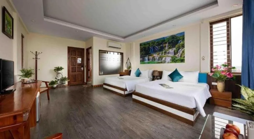 Bed in Viet Village Hotel