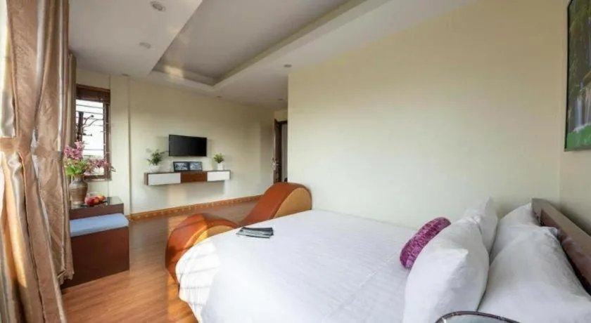 Bed in Viet Village Hotel