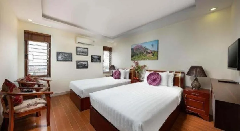 Bed in Viet Village Hotel