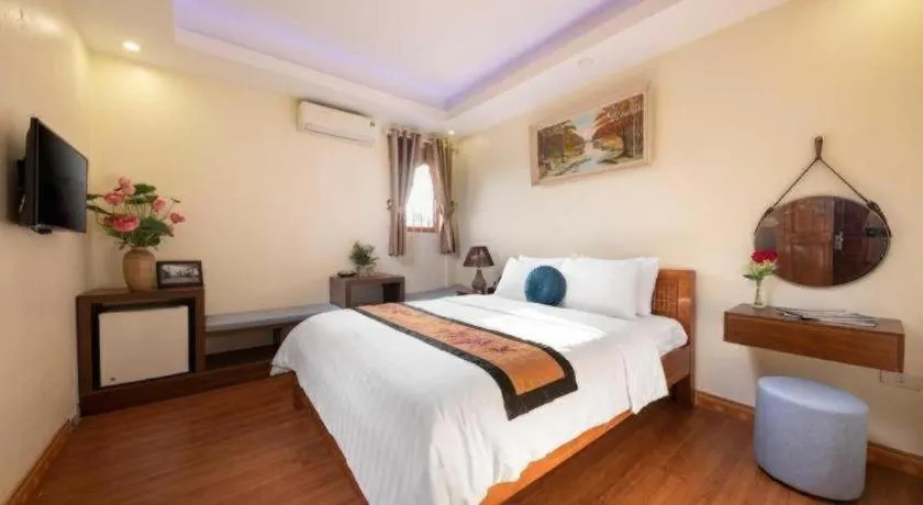 Bed in Viet Village Hotel