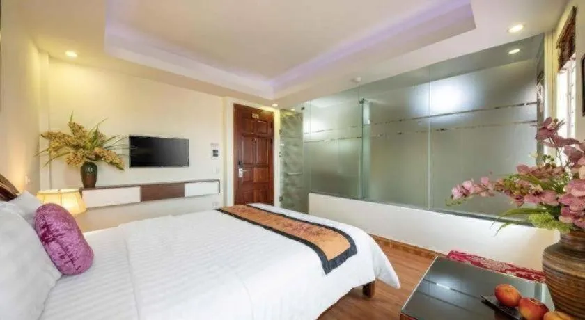 Bed in Viet Village Hotel