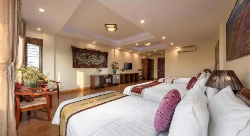 Bed in Viet Village Hotel