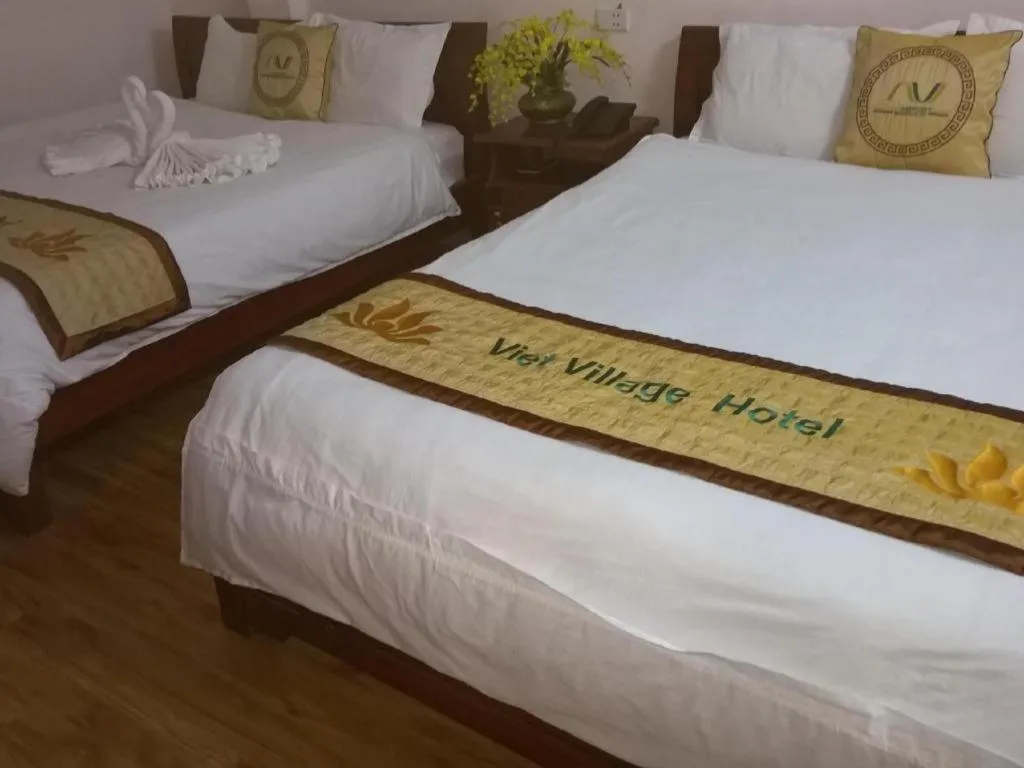 Bed in Viet Village Hotel