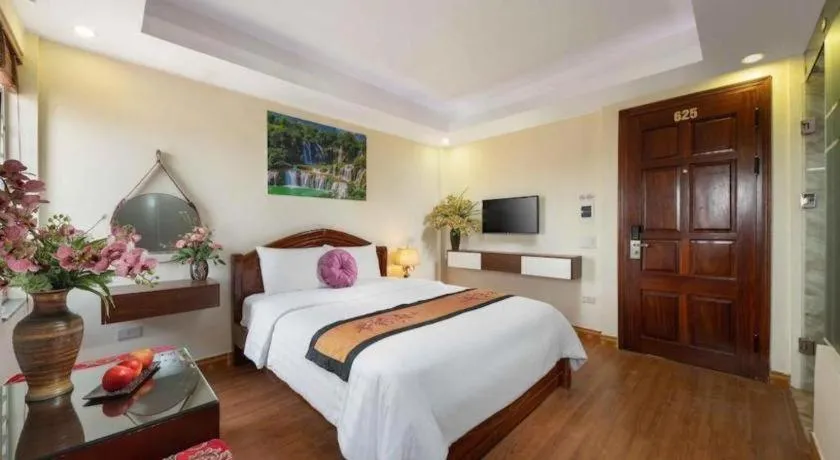 Bed in Viet Village Hotel