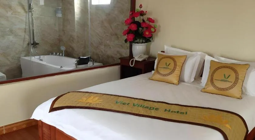 Bed in Viet Village Hotel