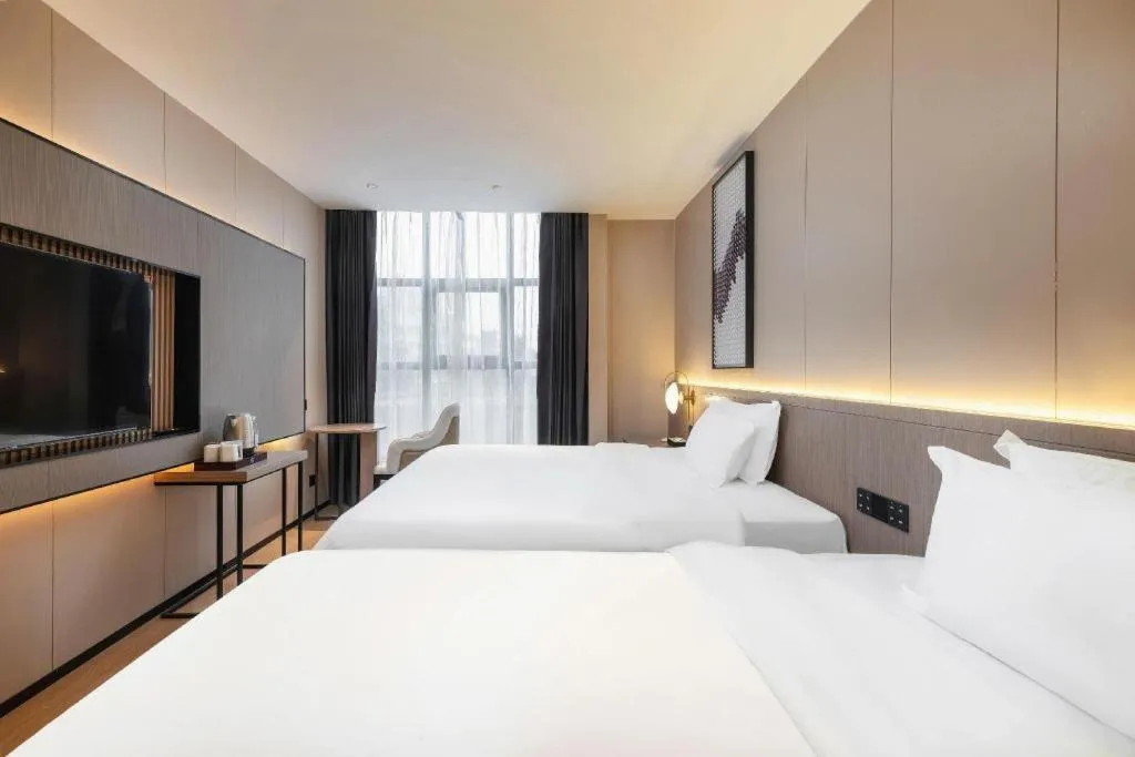 Bed in Lavande Hotel Guangzhou Financial City Tianhe Park Metro Station