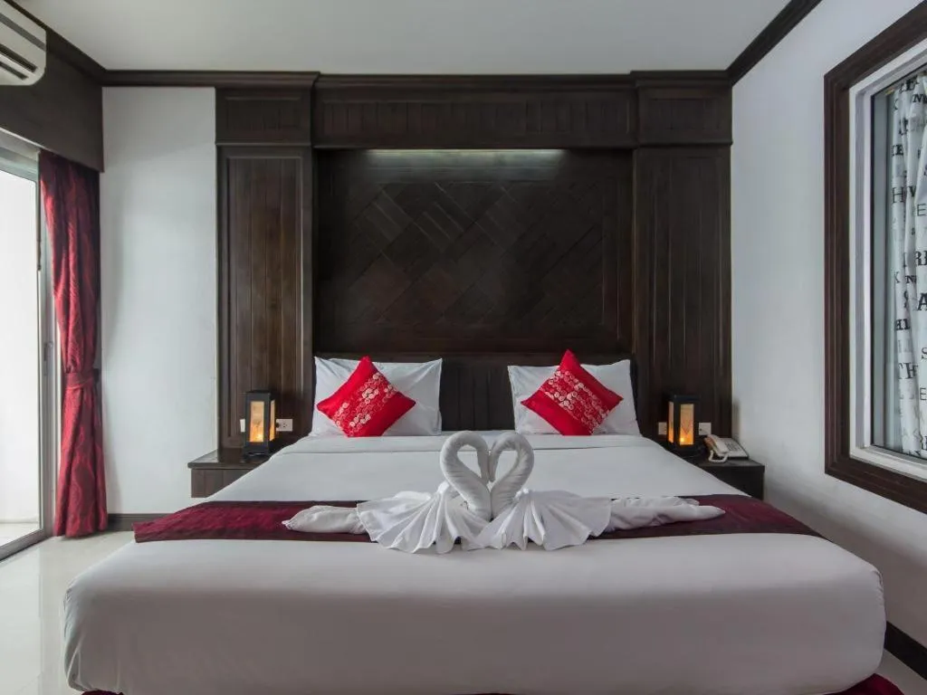 Bed in Patong Princess Hotel