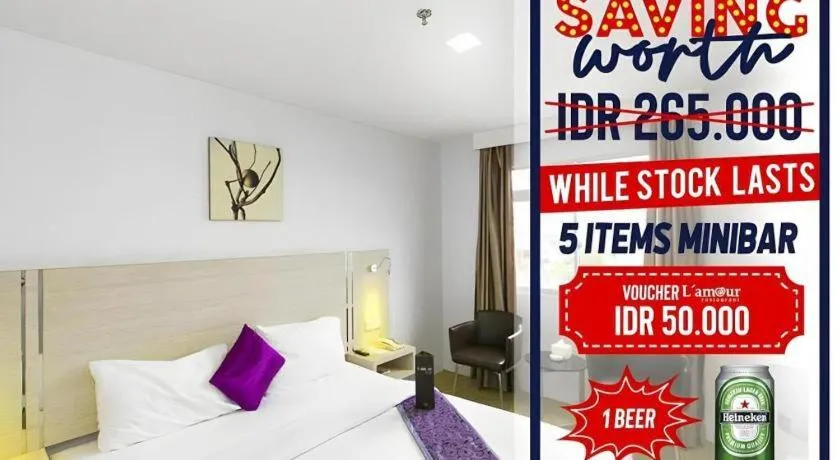 Bed in 89 Hotel Batam