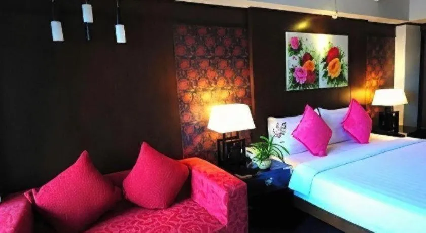 Bed in Bonito Chinos Hotel