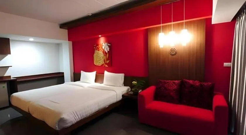 Bed in Bonito Chinos Hotel