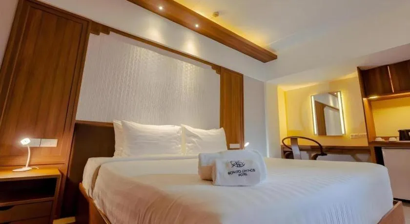 Bed in Bonito Chinos Hotel