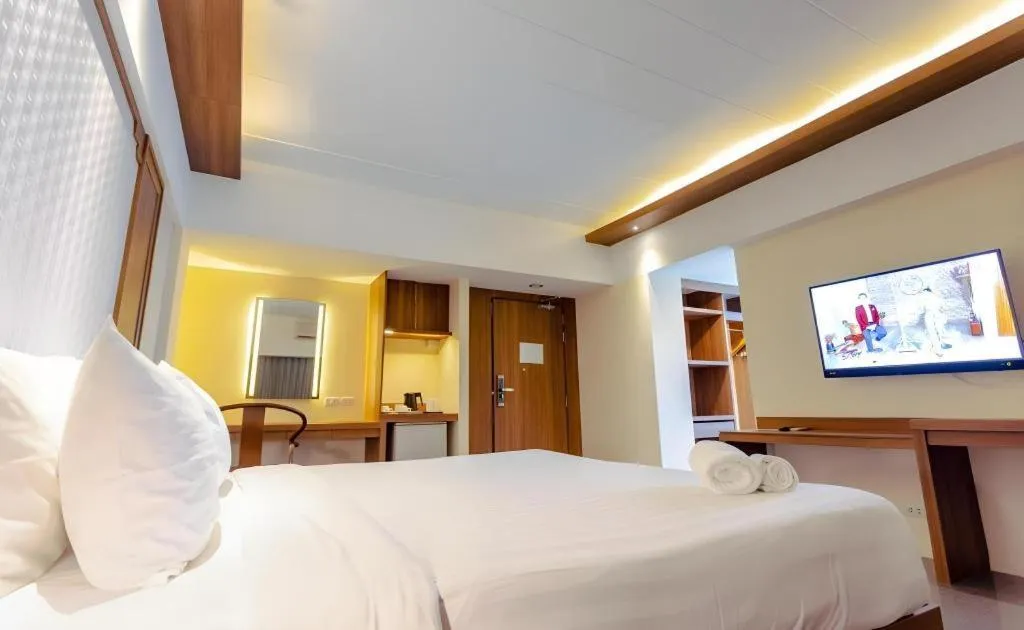 Bed in Bonito Chinos Hotel