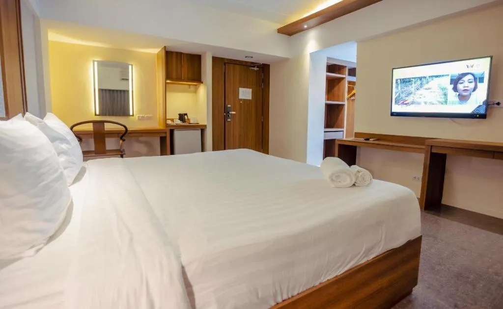 Bed in Bonito Chinos Hotel