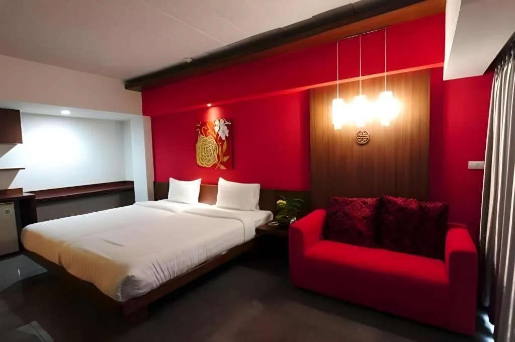 Bed in Bonito Chinos Hotel