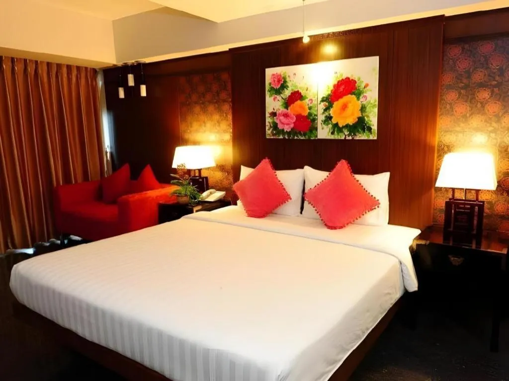 Bed in Bonito Chinos Hotel