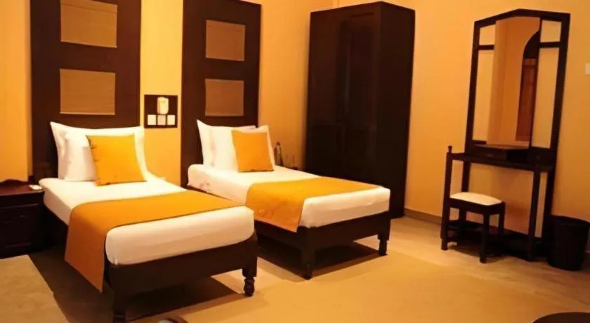 Bed in Heritage Habarana Hotel
