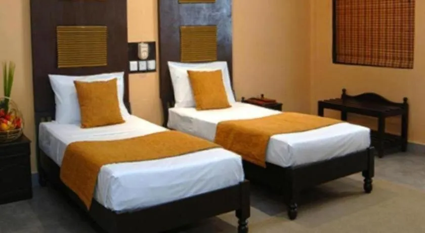 Bed in Heritage Habarana Hotel