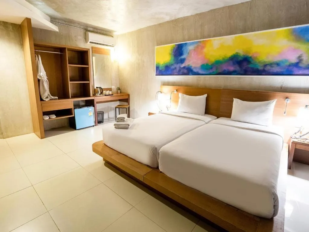 Bed in B2 Sea View Pattaya Boutique & Budget Hotel
