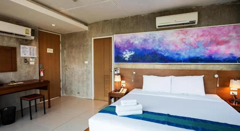 Bed in B2 Sea View Pattaya Boutique & Budget Hotel