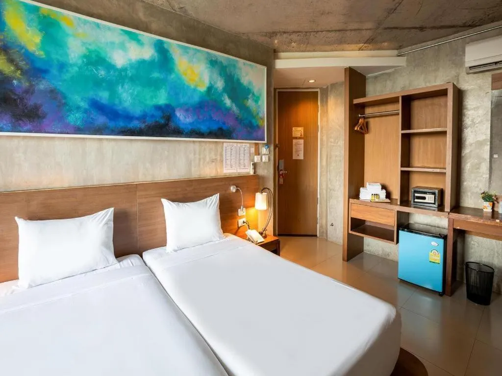 Bed in B2 Sea View Pattaya Boutique & Budget Hotel