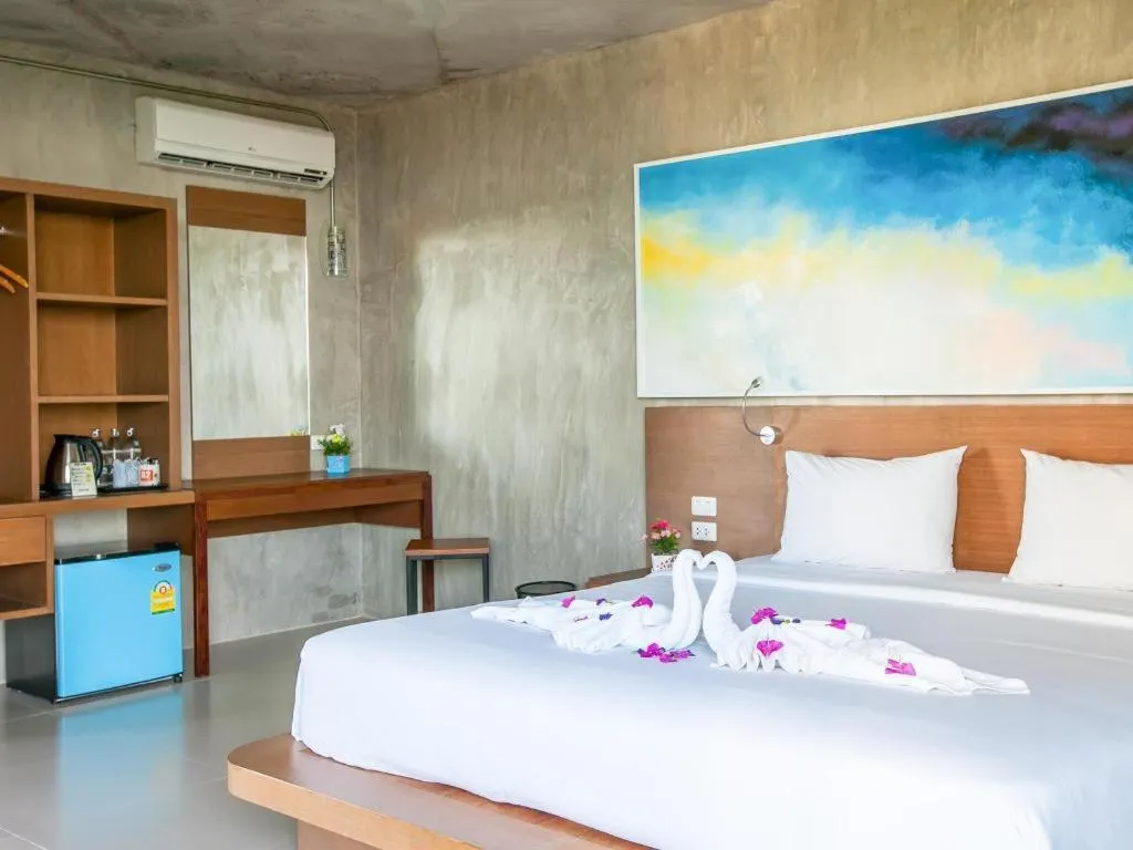 Bed in B2 Sea View Pattaya Boutique & Budget Hotel