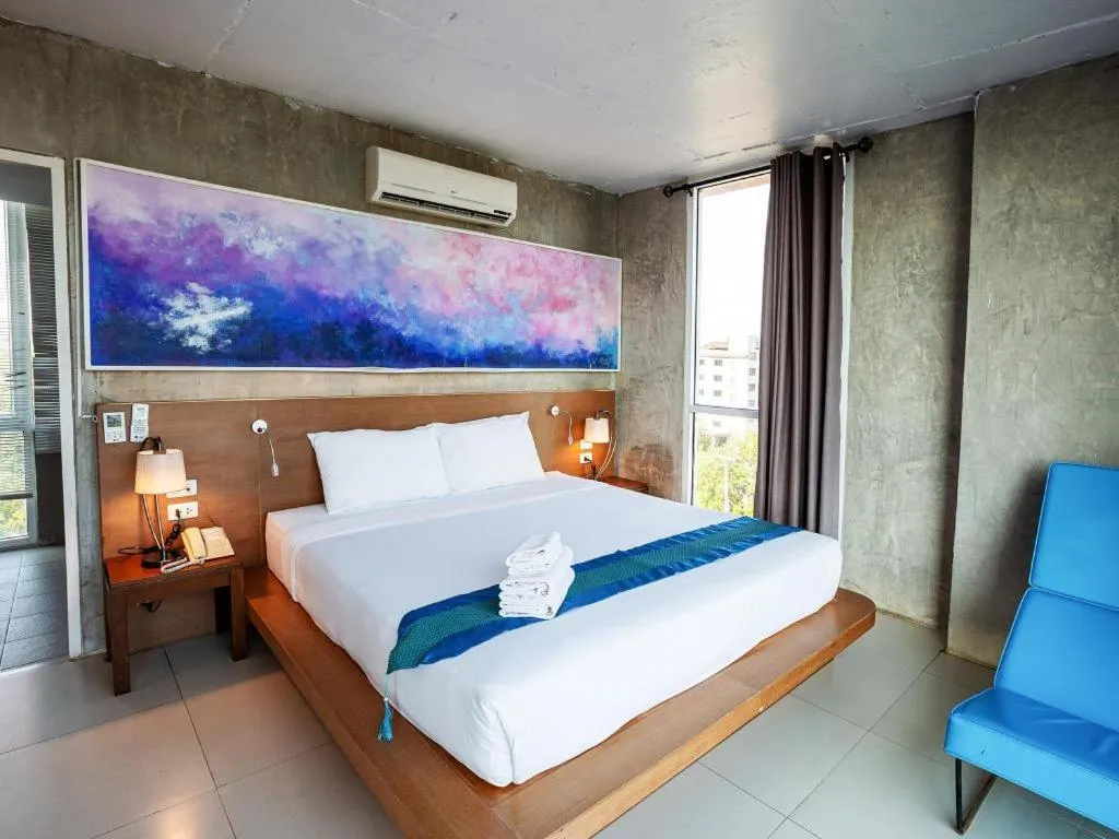 Bed in B2 Sea View Pattaya Boutique & Budget Hotel