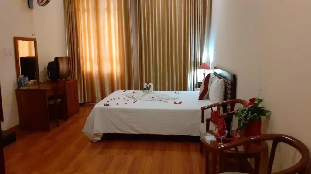 Bed in 7S Hotel Thu Bon Danang