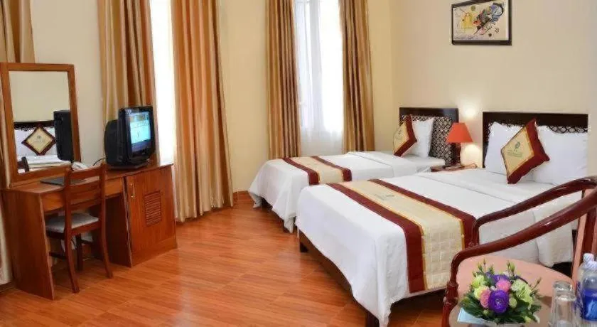 Bed in 7S Hotel Thu Bon Danang