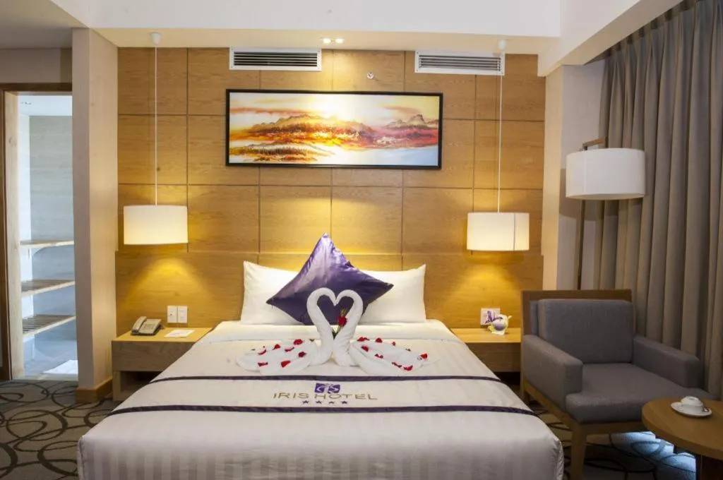 Bed in Iris Hotel Can Tho