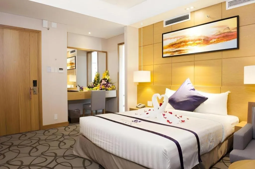 Bed in Iris Hotel Can Tho