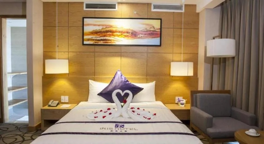 Bed in Iris Hotel Can Tho