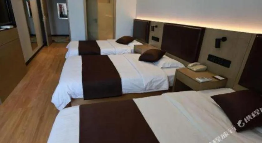 Bed in GreenTree Inn Liaoning Province Huludao City Xingcheng Shoushan Express Hotel