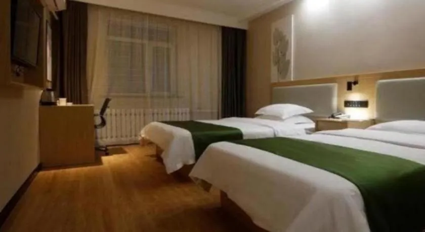 Bed in GreenTree Inn Liaoning Province Huludao City Xingcheng Shoushan Express Hotel
