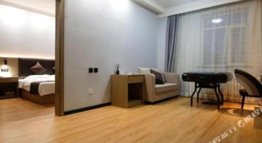 Bed in GreenTree Inn Liaoning Province Huludao City Xingcheng Shoushan Express Hotel