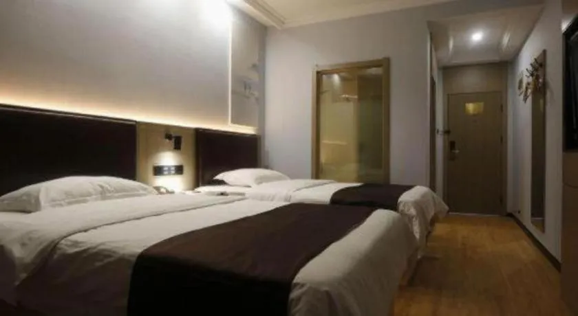 Bed in GreenTree Inn Liaoning Province Huludao City Xingcheng Shoushan Express Hotel