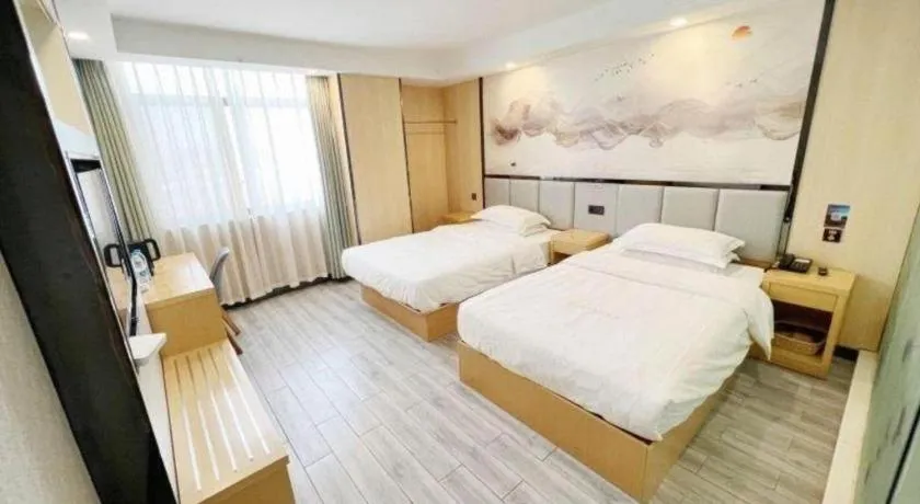 Bed in GreenTree Alliance Jiangsu Nanjing Pukou District Zhongsheng Street Wende Road Metro Station Hotel