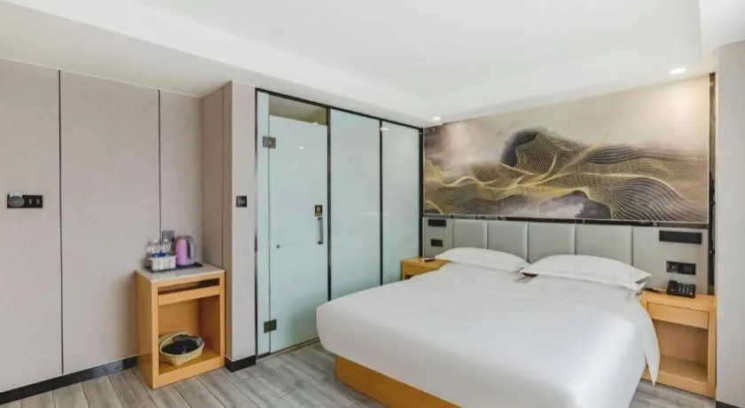 Bed in GreenTree Alliance Jiangsu Nanjing Pukou District Zhongsheng Street Wende Road Metro Station Hotel