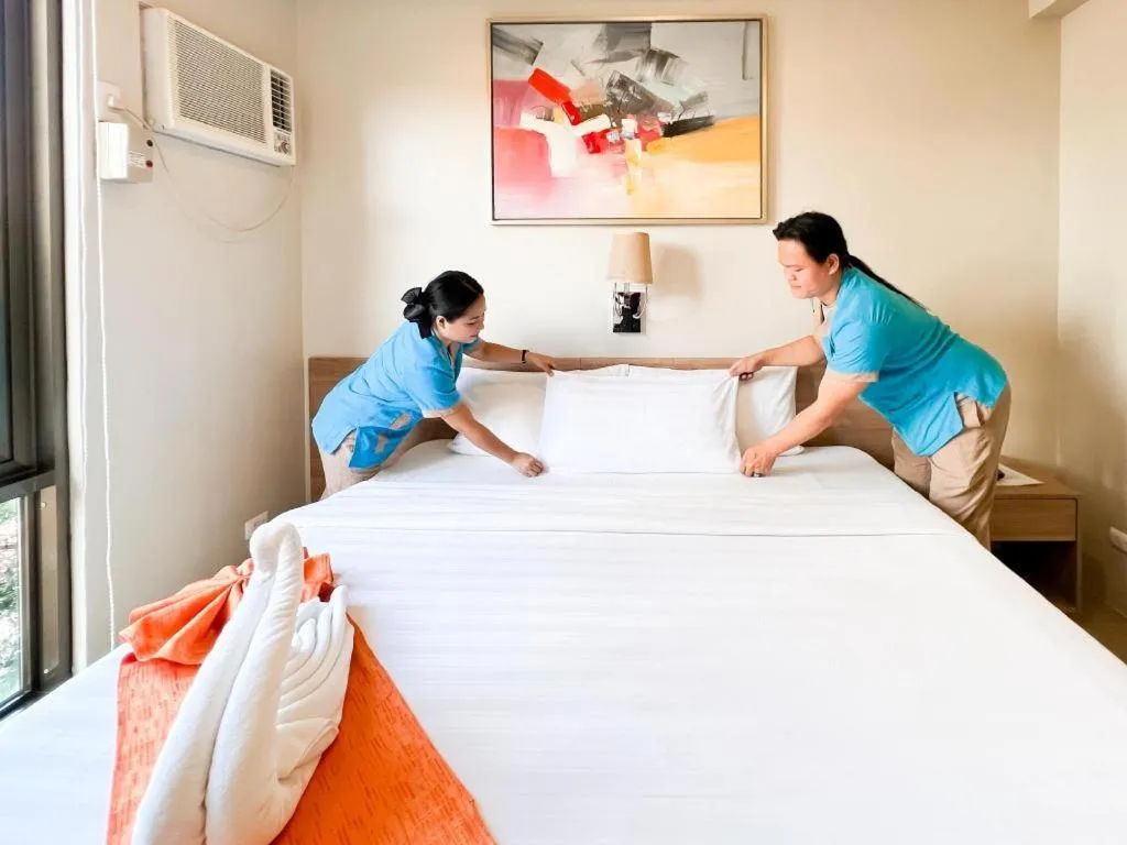 Bed in ABC Hotel Cebu