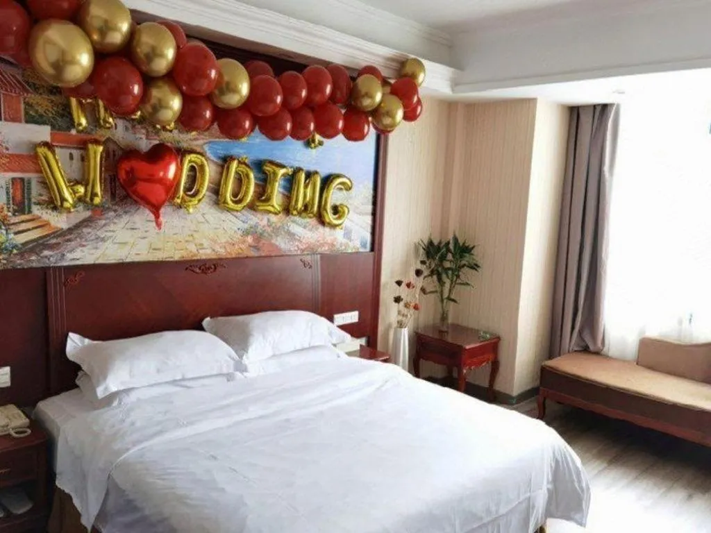 Bed in Vienna Classic Hotel Ningbo Xiangshan Wanda