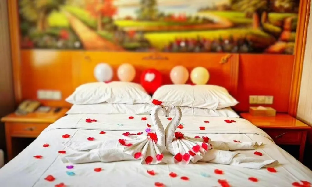 Bed in Vienna Hotel Shanghai Hongqiao Huaxin Road