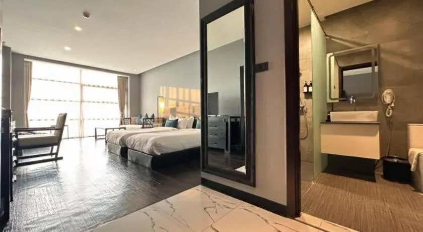 Bed in Tera Hotel Vientiane