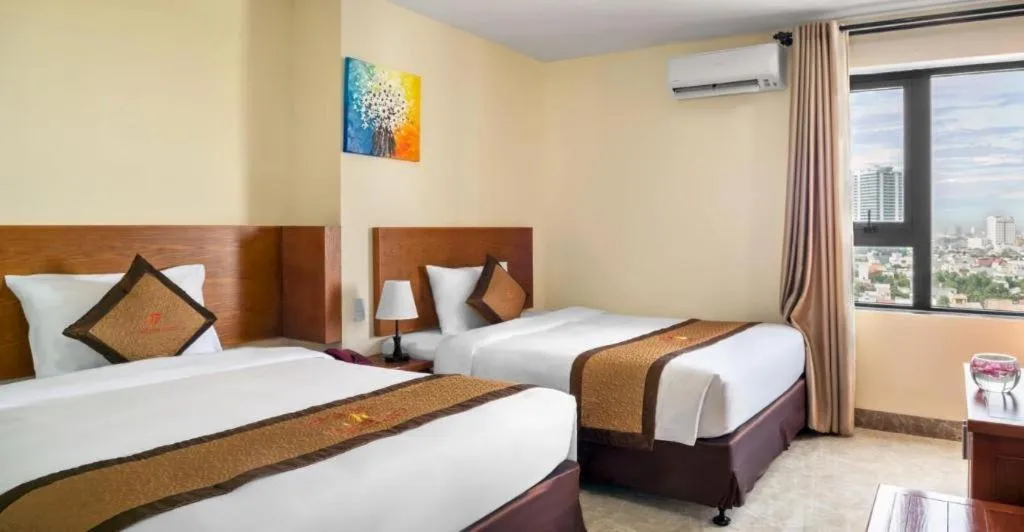 Bed in An Thuyen Hotel