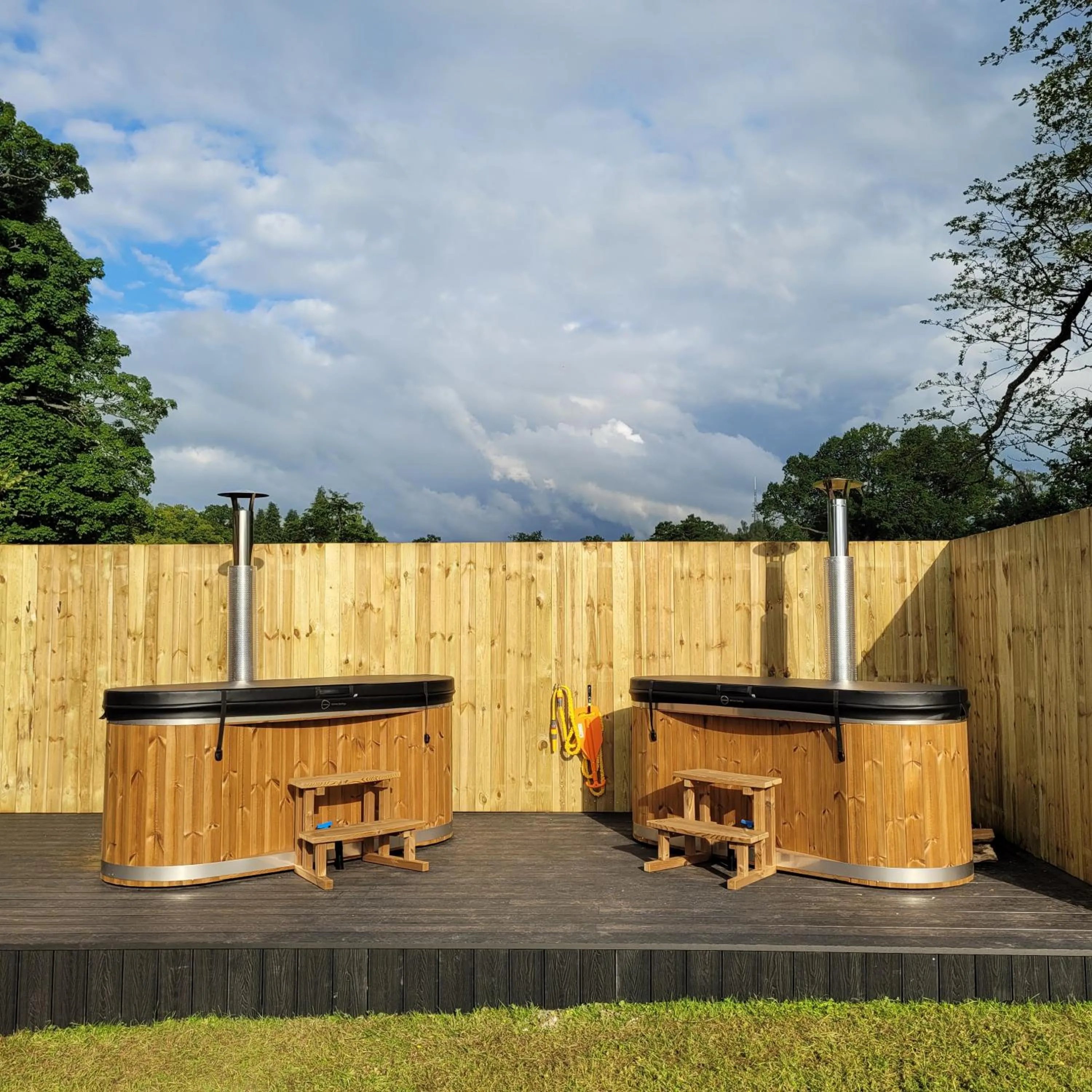 Patio in Loch Lomond Finnich Cottages