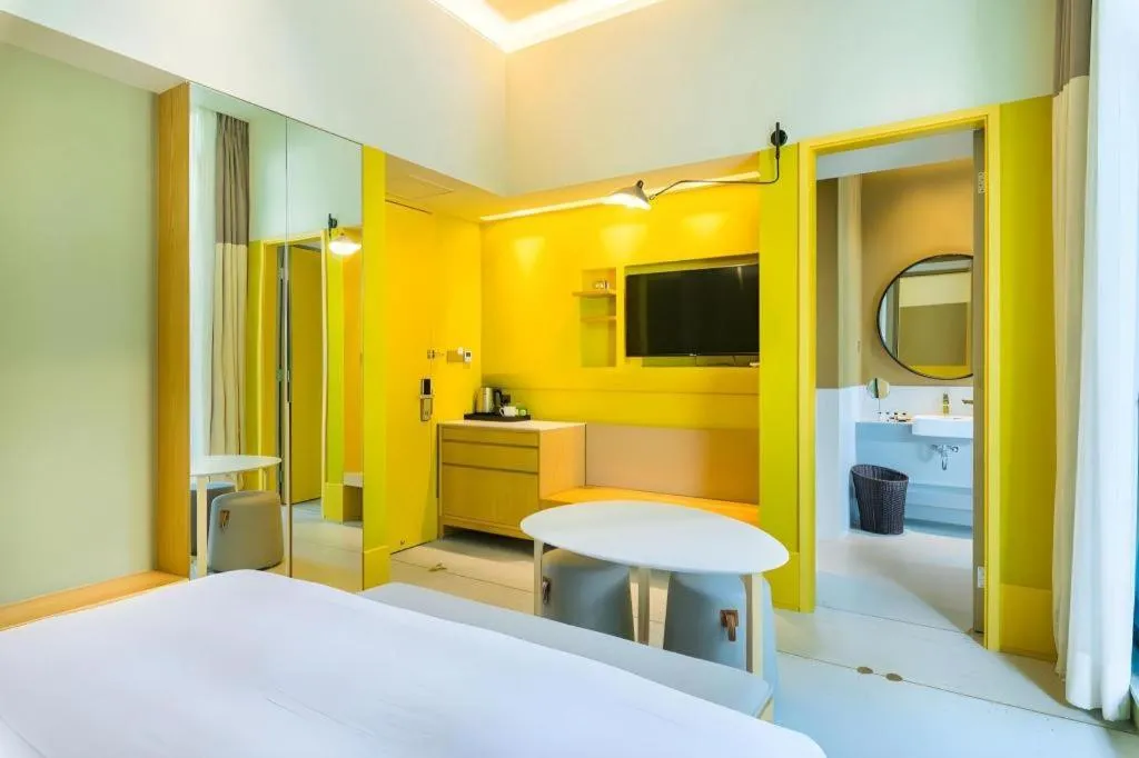 Bed in SongShan Lake PingShang Serviced Hotel