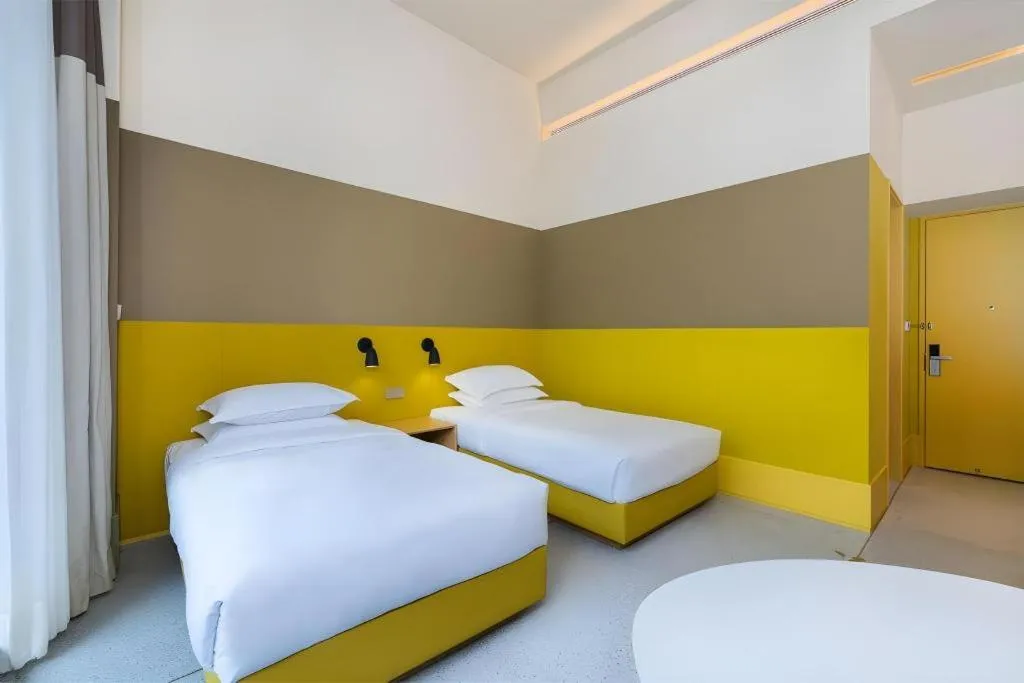 Bed in SongShan Lake PingShang Serviced Hotel