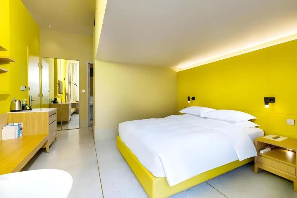 Bed in SongShan Lake PingShang Serviced Hotel