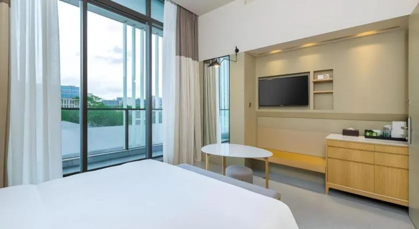 Bed in SongShan Lake PingShang Serviced Hotel