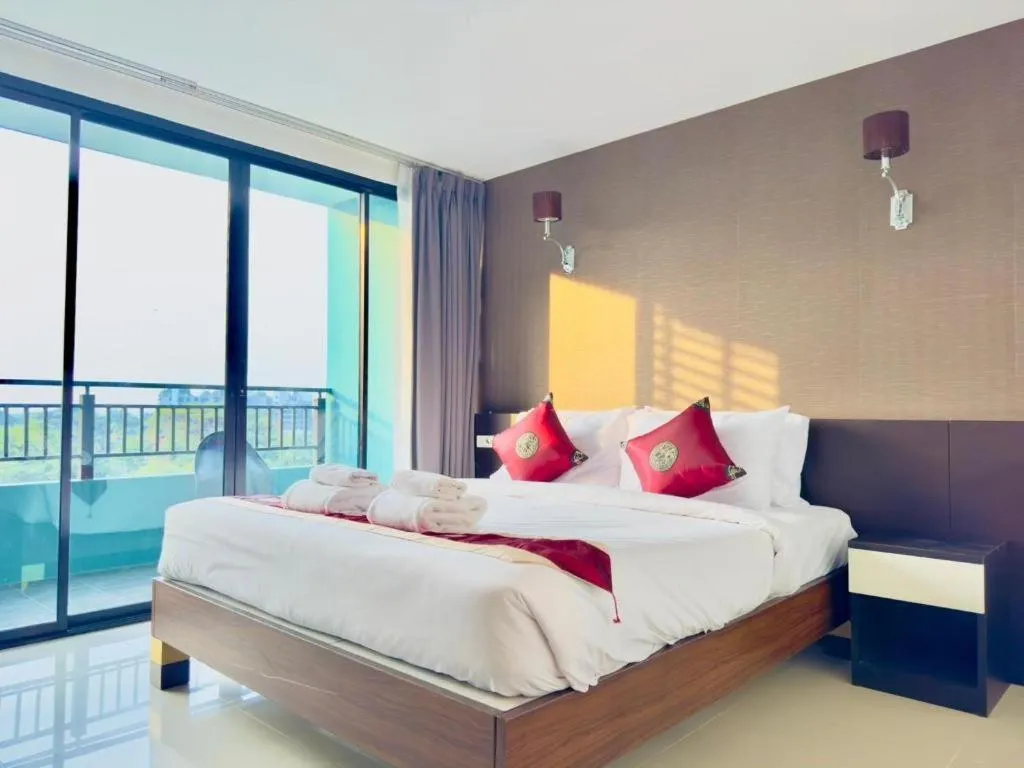 Bed in Baan Bangsare Resotel Chonburi